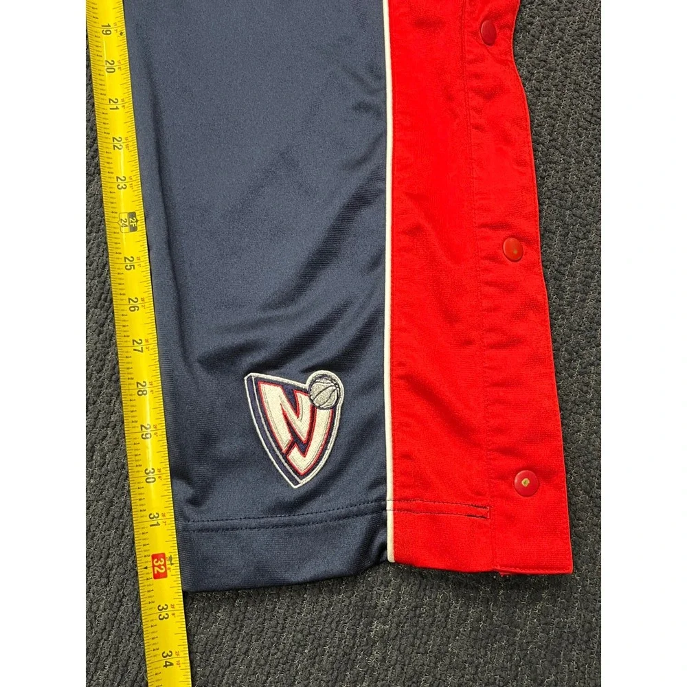 Nike Team NBA New Jersey Nets Tearaway‎ Pants Mens Large Navy Blue Red Vintage